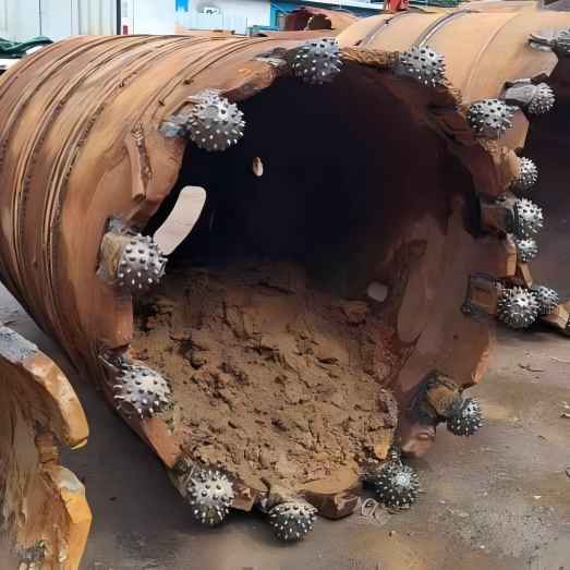 pile roller bit core barrel